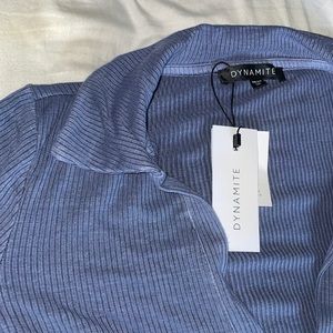 Short sleeve ribbed dress